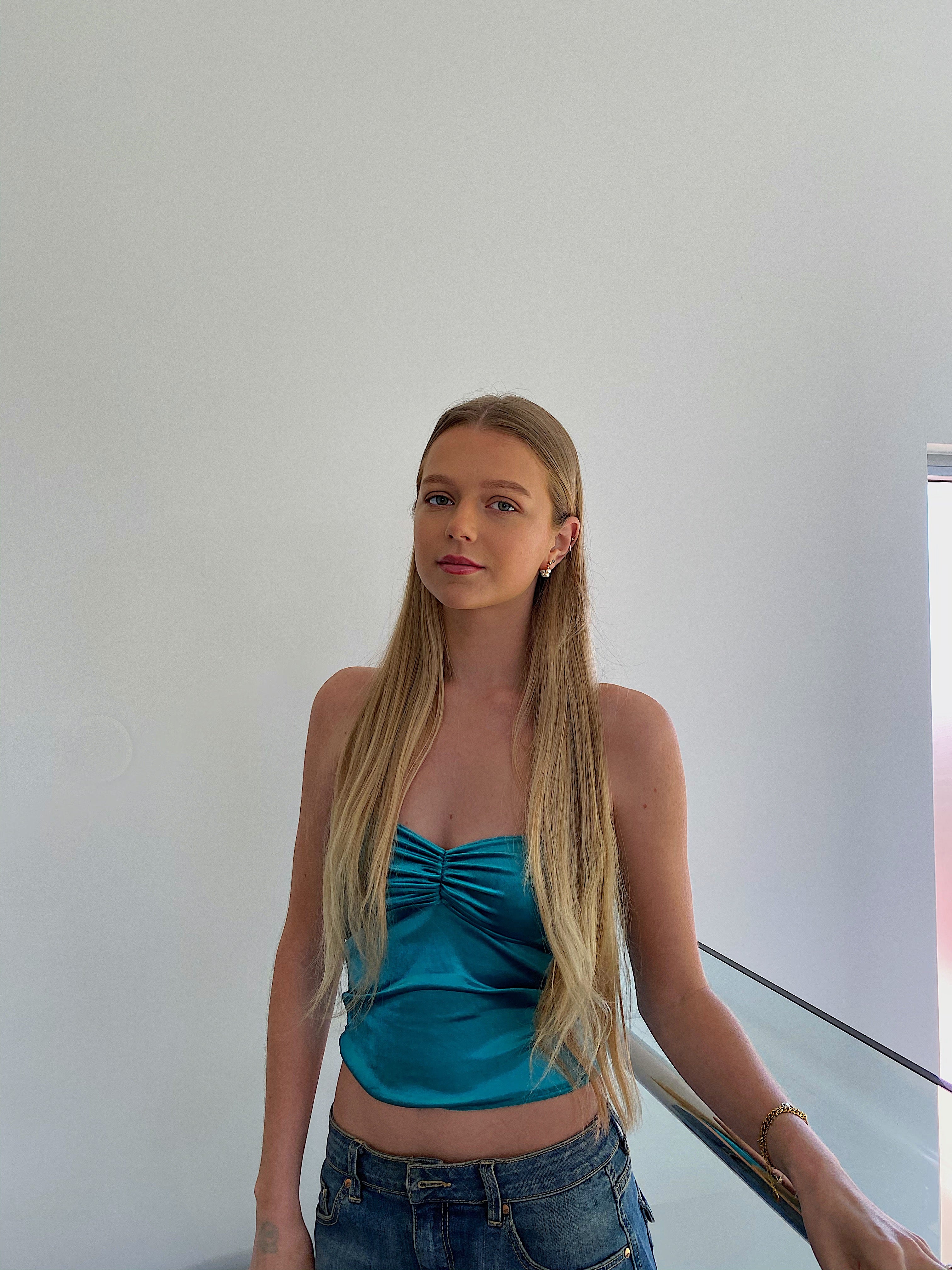 TYLER TOP: aqua