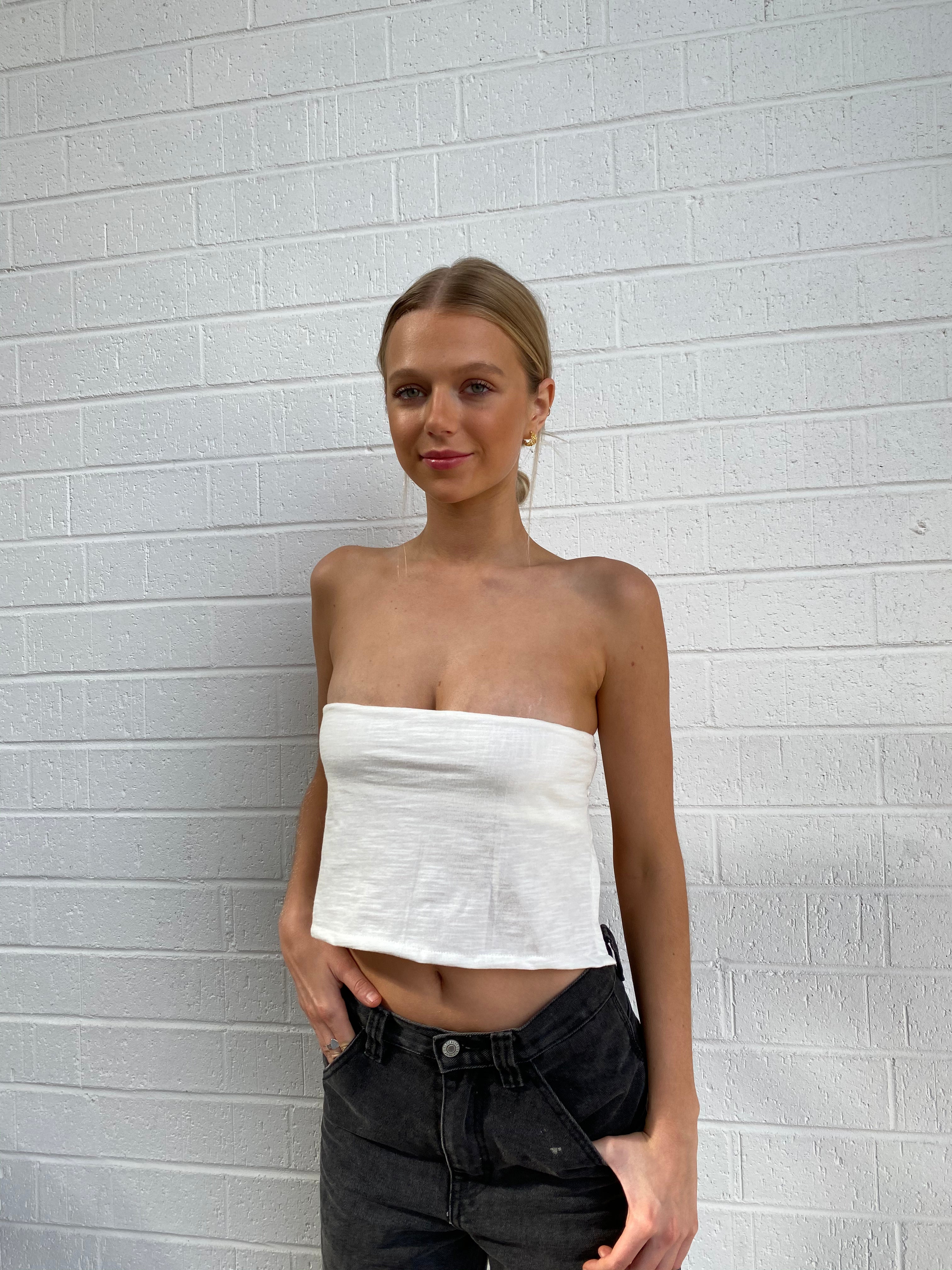 SAGE TOP: white