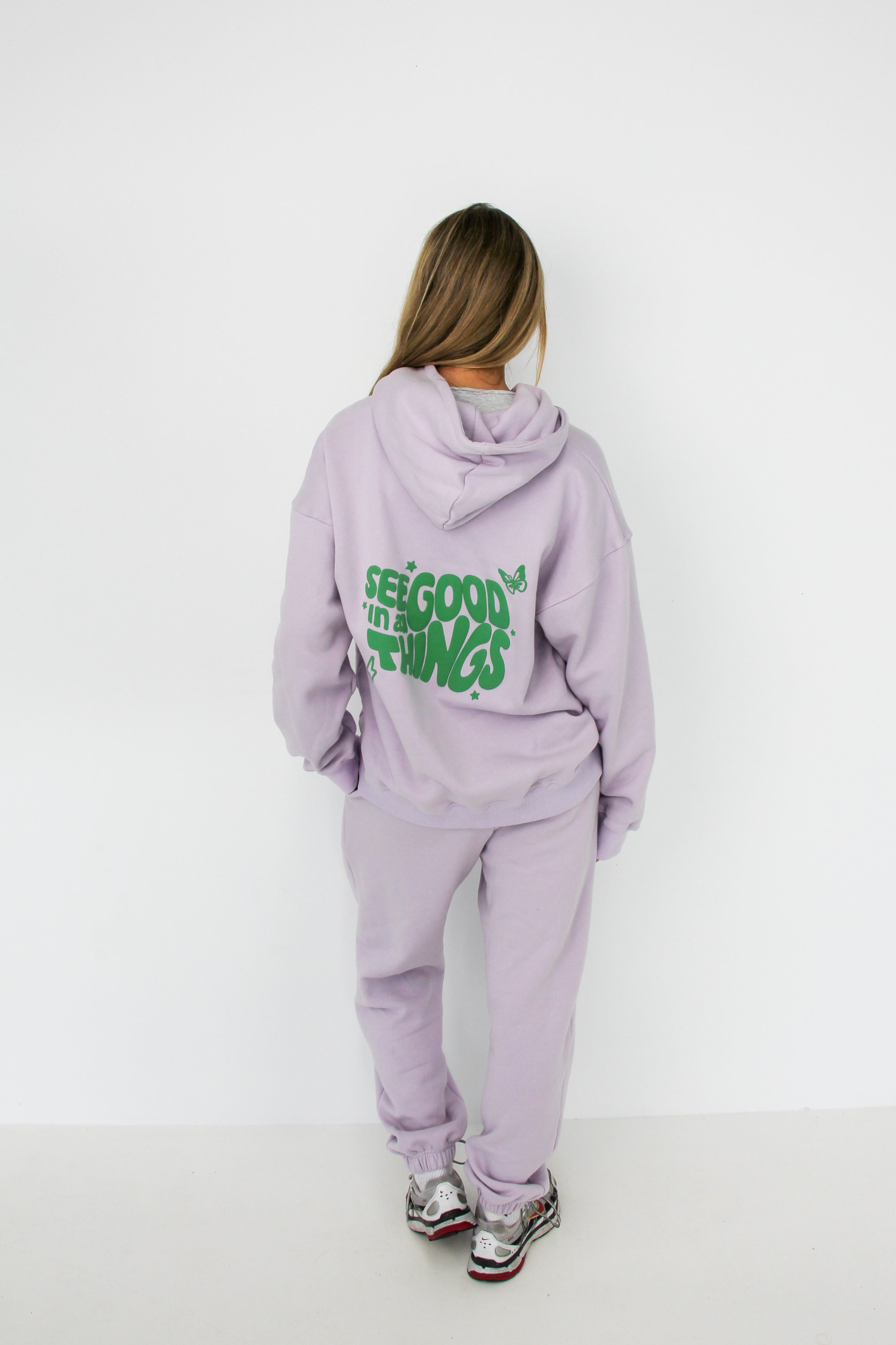 QUOTE PUFF HOOD: lilac