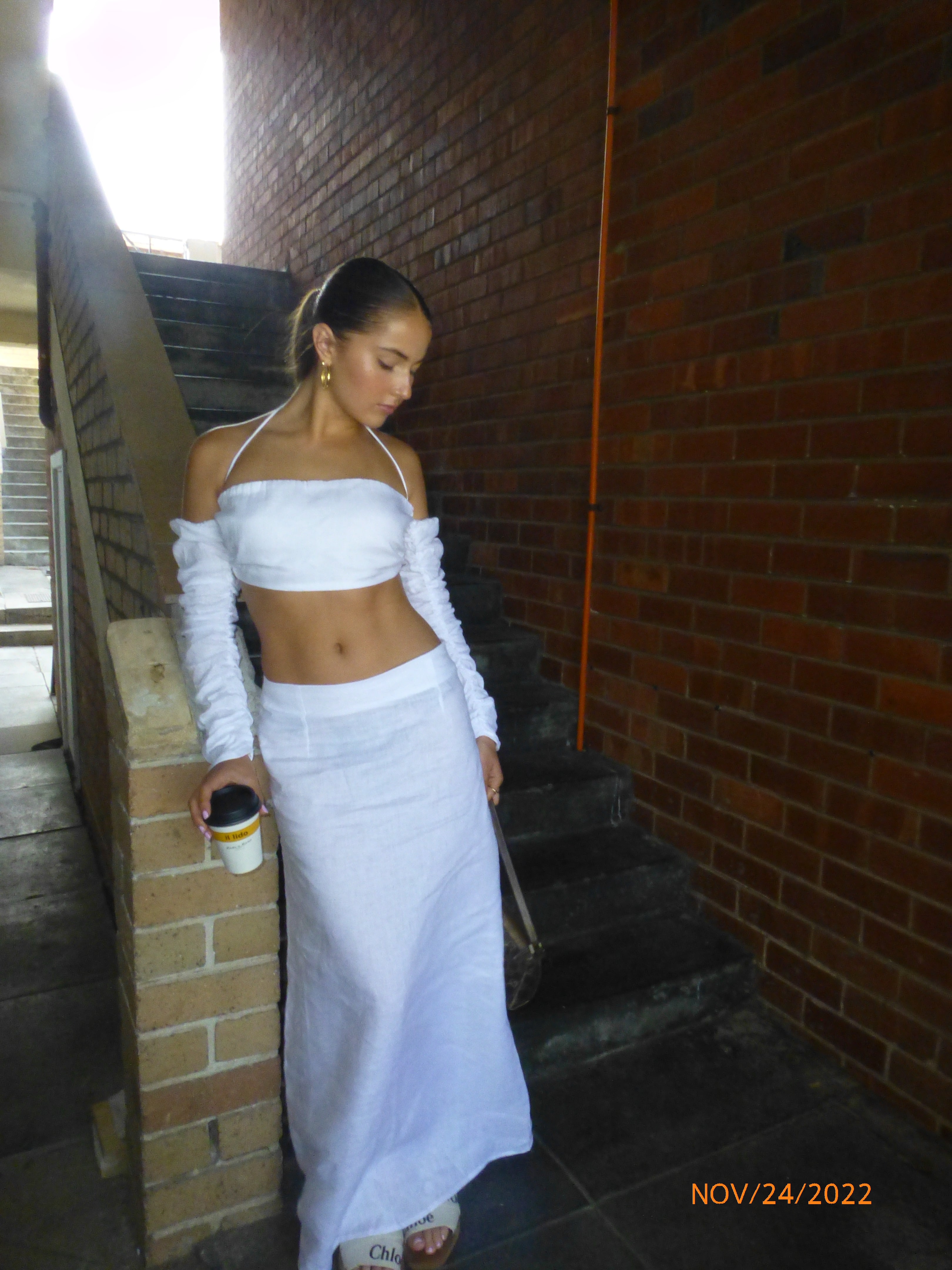 LINEN SET: white