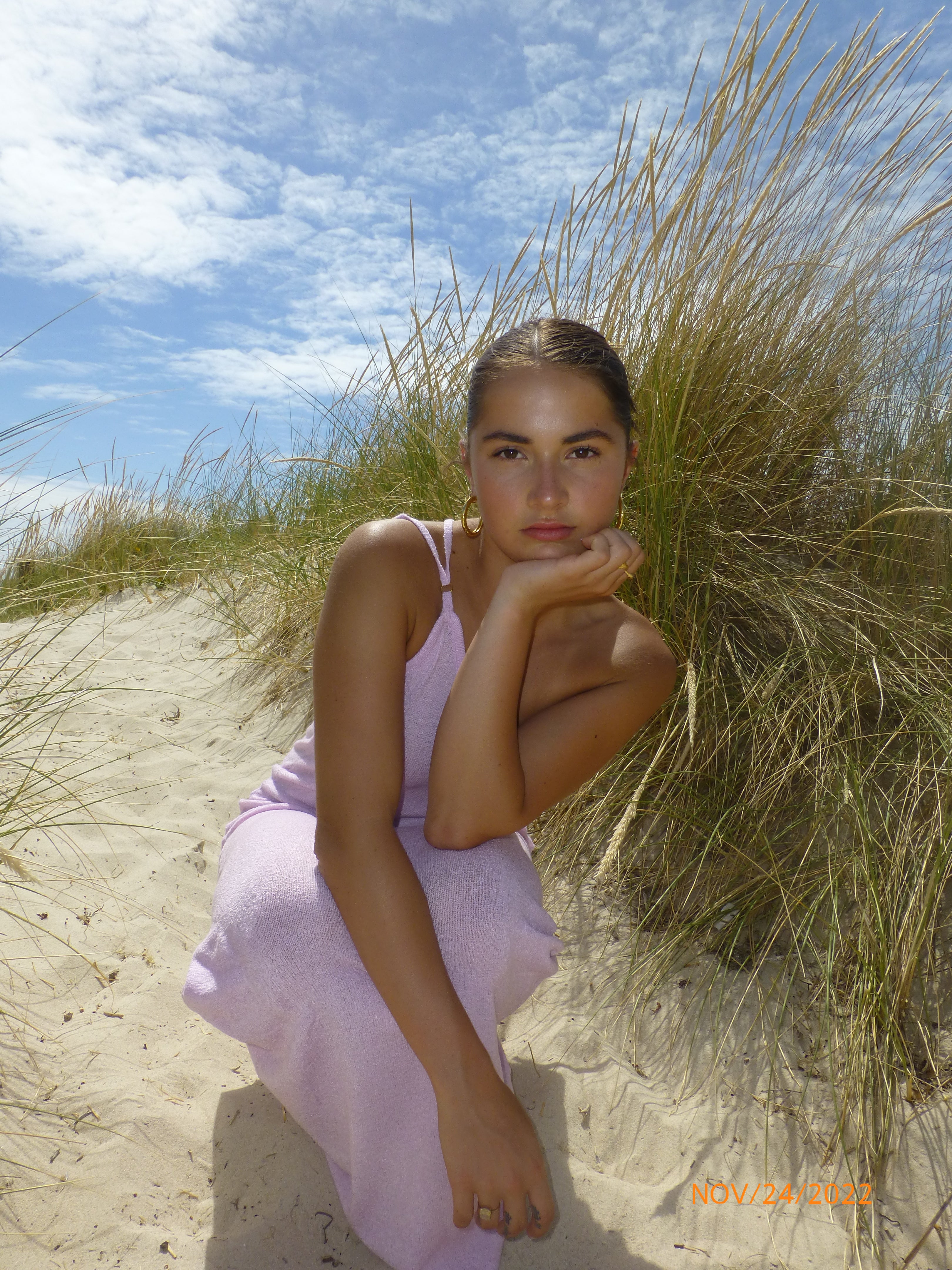 KNIT MAXI: lilac