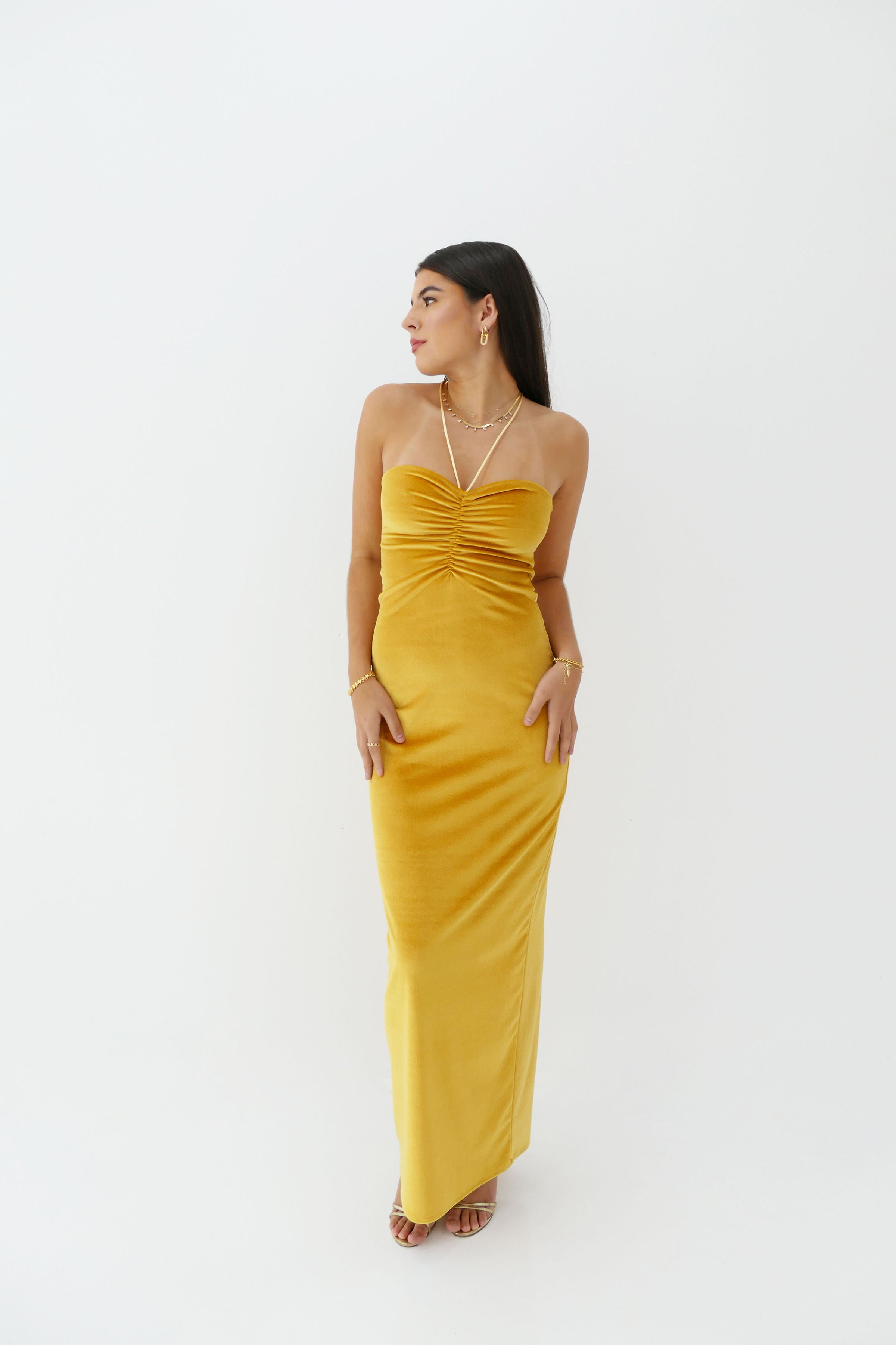LULU GOWN: gold - hntrthelabel